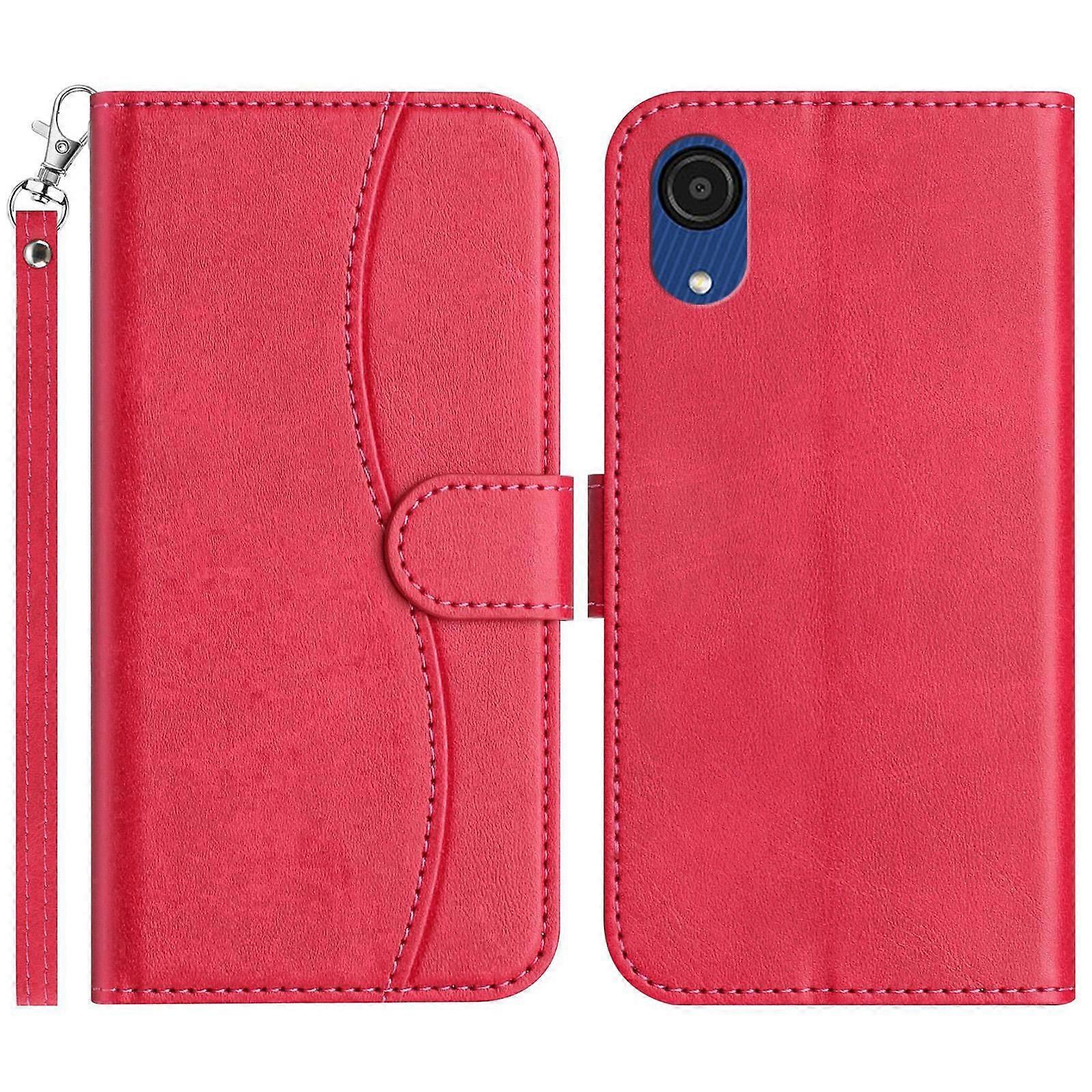 Dual-Folded Leather Case For Samsung Galaxy A03 Core