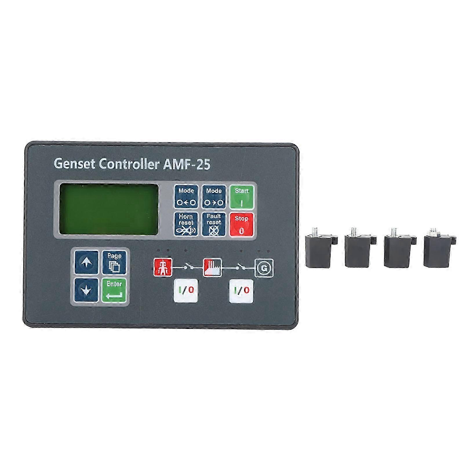 AMF-25 Genset Controller Self-Start Control Screen for Diesel Generator DC 8-35V