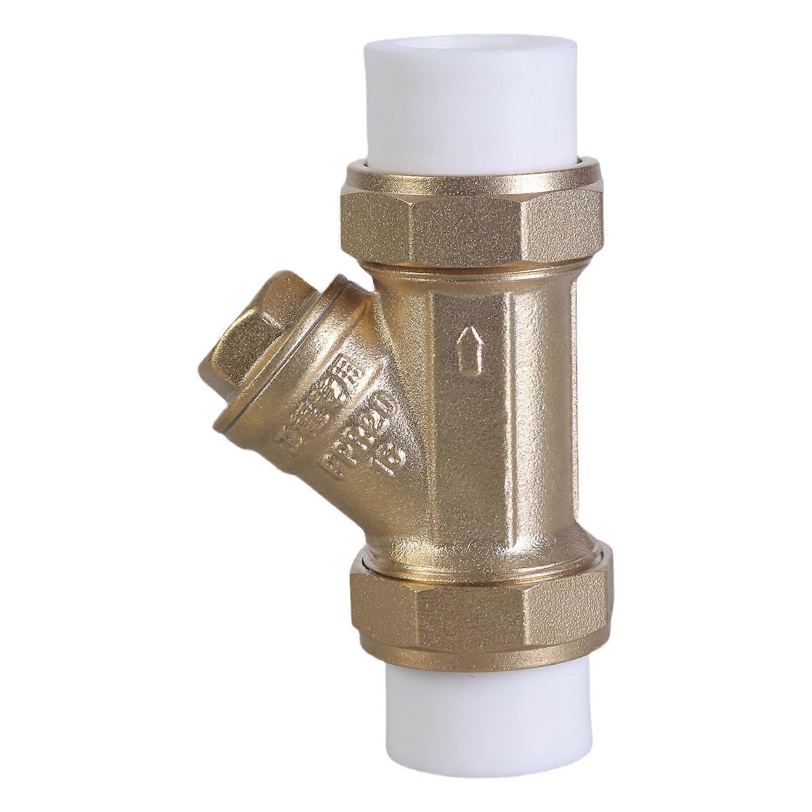 Innengewinde Messing Inline Y-Typ Filter Siebventile Wasserrohrverschraubungen Steckverbinder Rückschlagventile für Wasser / Öl / Gas