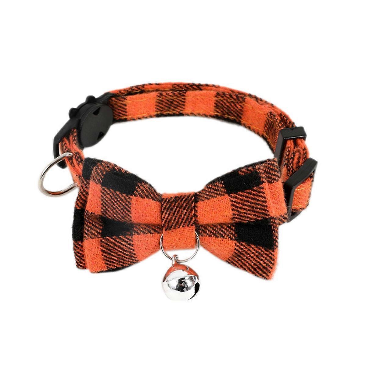 F-Cute Cat Collar Small Puppy Cat Dog Collars with Bell for Dog Cat
