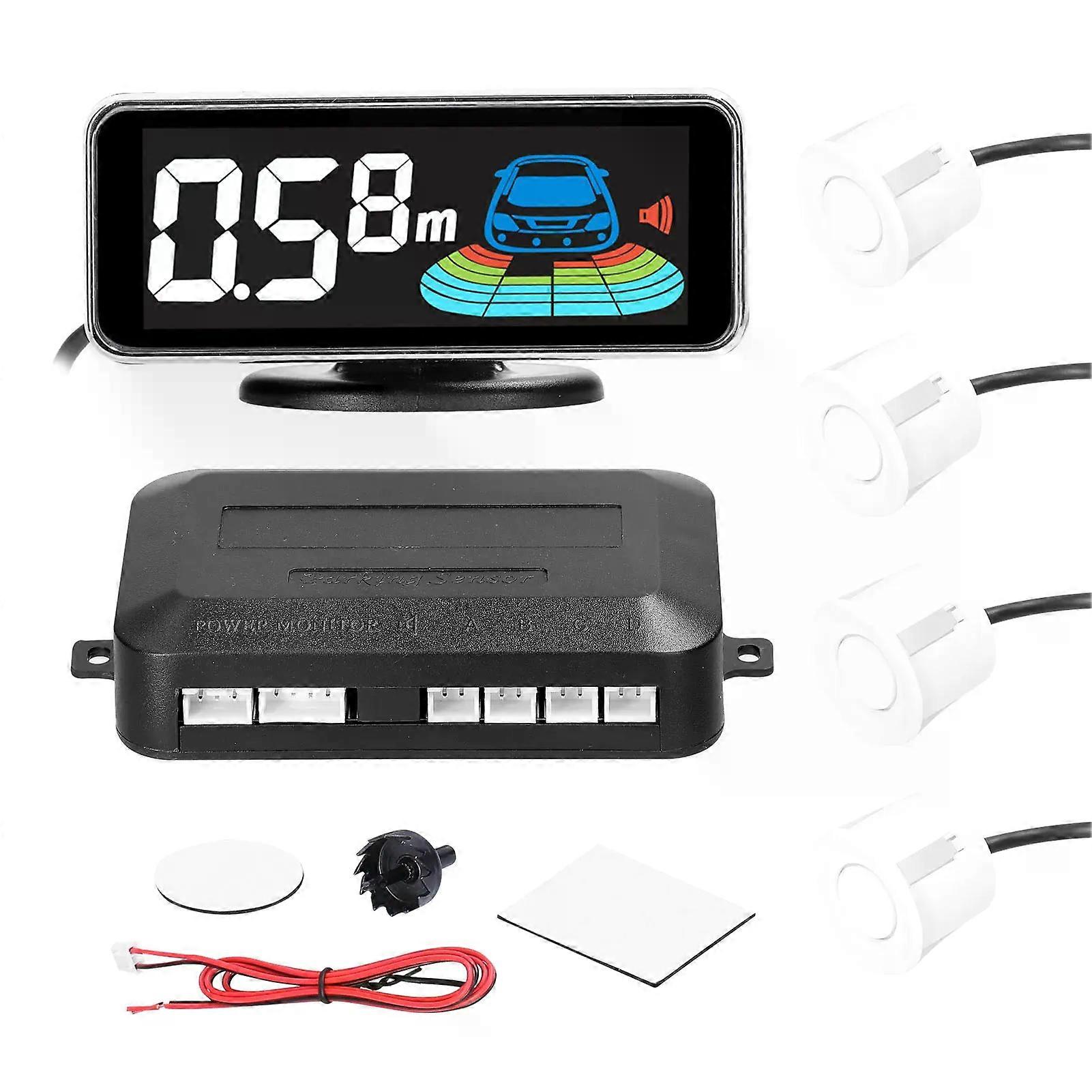 Car Parking Sensor Rear Reversing Radars System with 8 Parking Sensors Distance Detection LCD Distance Display Sound Warning