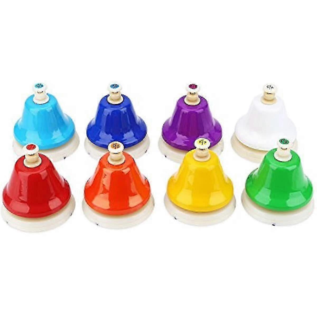 Hand Bell Set 8 Note Diatonic Metal Bells Musical Bells For Kids Children And Toddles Edition a