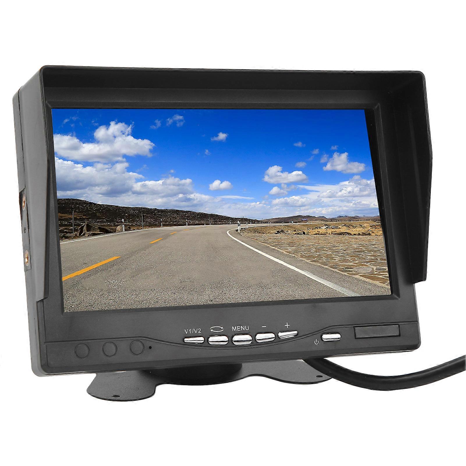 RV 7in IPS Rear View Monitor Kit 1280x600 HD 4-Input Backup Camera