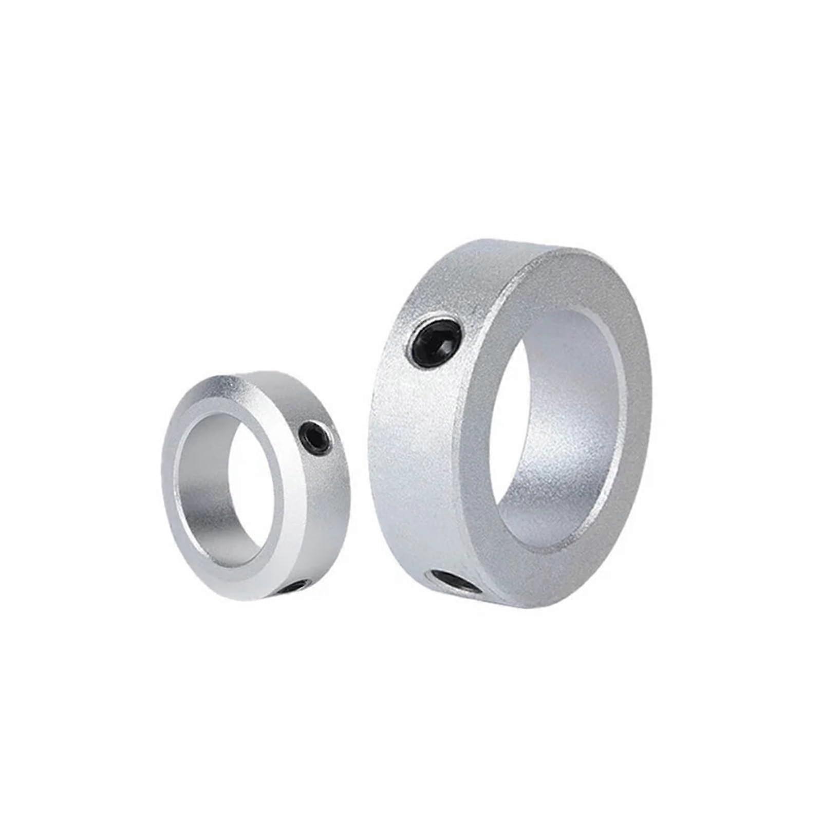 Shaft Collar Retaining Ring Stop Screw Type Aluminum Alloy Locator with Screws, Model 5-11-6, Durable and Lightweight