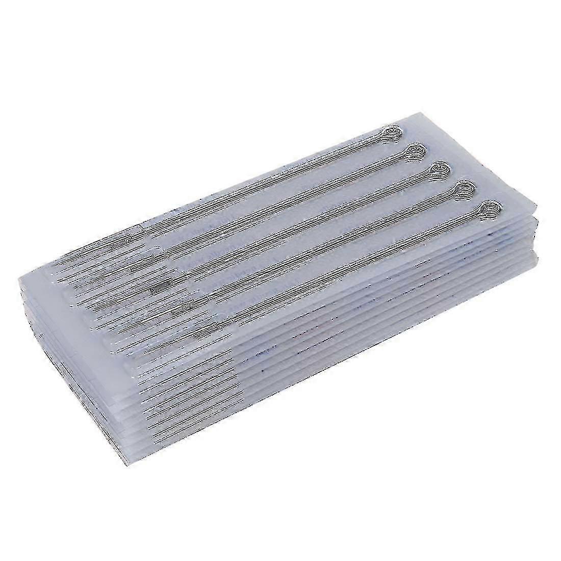 50 aiguilles de tatouage rondes de 3 ml en acier inoxydable