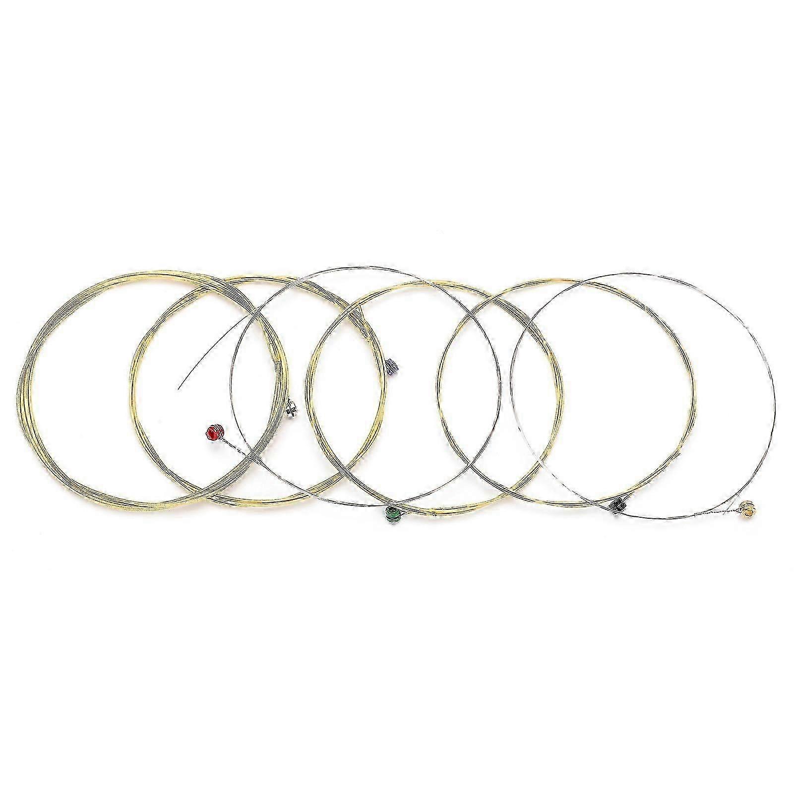 6Pcs Guitar String Carbon Steel Core Phosphor Bronze Winding Stringed Instrument AccessoriesTX620