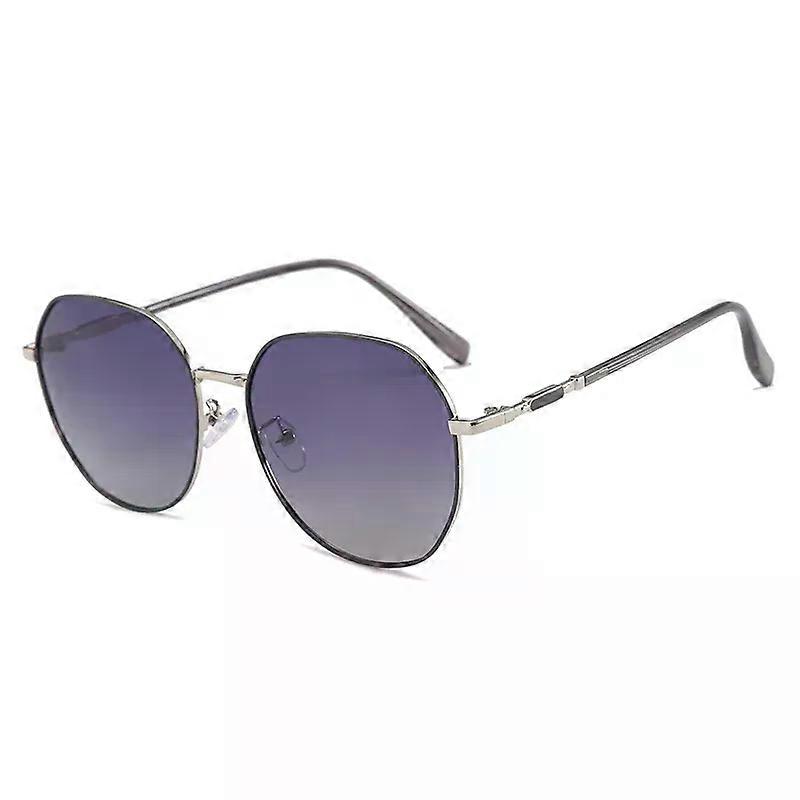Noi Ochelari de soare pentru femei Rotund Pătrate Cadru ultra ușor Sârmă aurie Lentile polarizate La modă Îmbrăcăminte de stradă la modă Protecție UV400