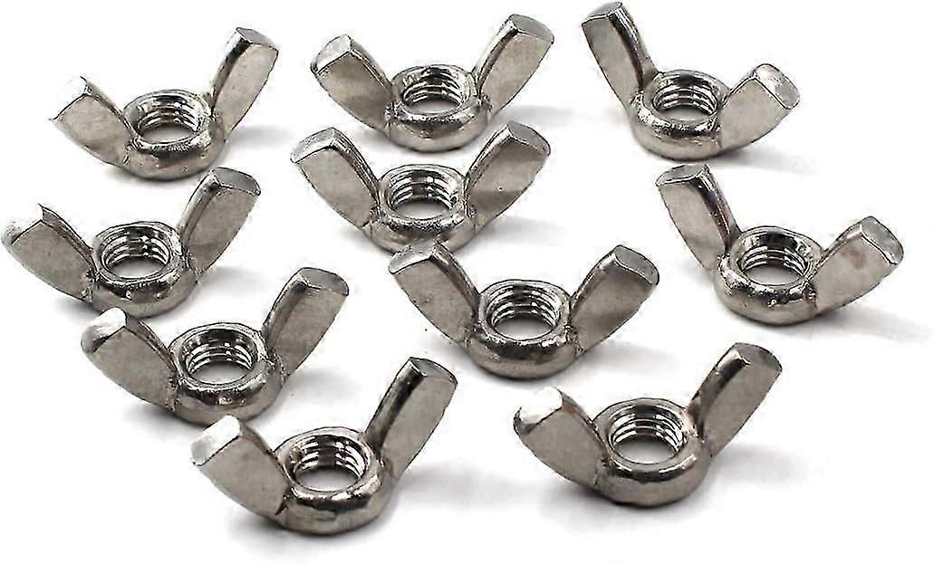 M10 vingmutter 304 rostfritt stål gängmutter handvridmutter (20-pack)