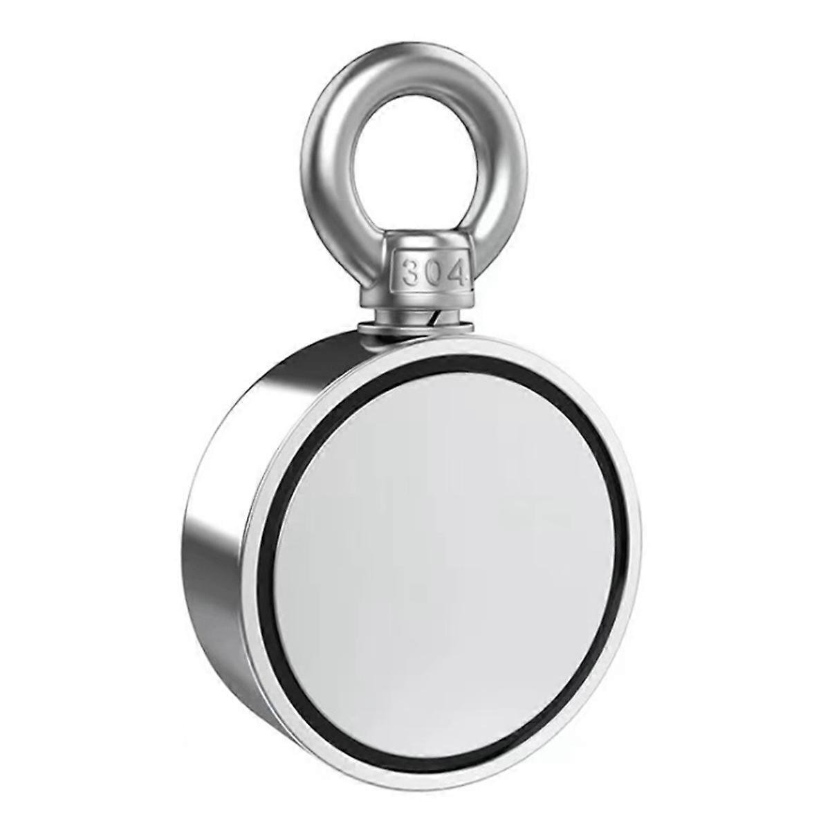 M48 Neodymium Magnet Deepwater Salvager with Double Sided Single Ring Salvaging Magnet Super Strong