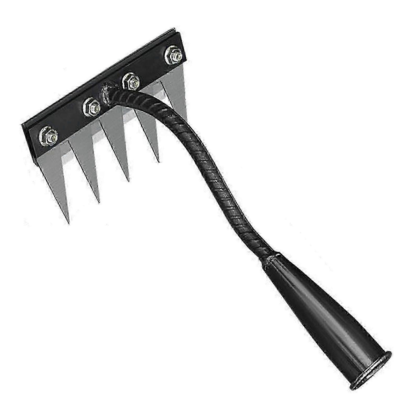 Ayıklama Çapa Tırmık Keskinleştirmek Bahçe Ayıklama Tırmık Aracı ile 5 Tines Çelik Çiftlik Aracı Çiçek Yatakları Bahçeler için