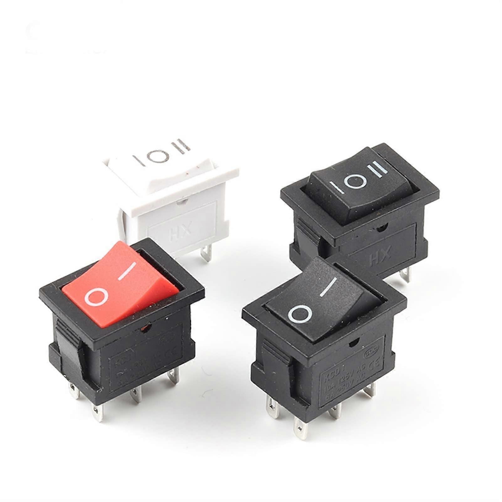 Rocker Switch 5 PCS KCD2 ON-Off-ON ON-ON Power Switch Boat 6Pin 21X15mm DPDT
