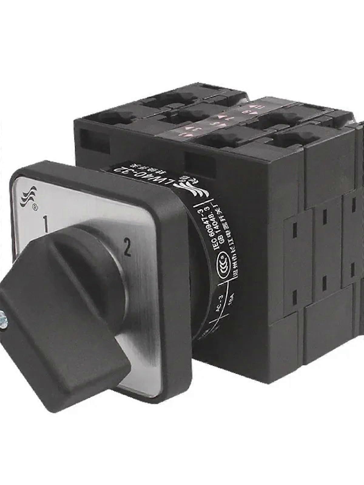 Conversion Rotary Cam Switch LW4232/3 Dual Power Motor Conversion 32A for Three-Phase Applications