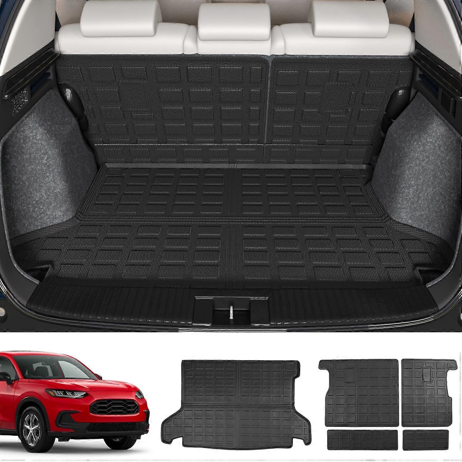 Cargo Mat for 2016-2022 Honda HR-V Trunk Liner, All-Weather Backrest Mat, Durable Cargo Floor Protector Accessory