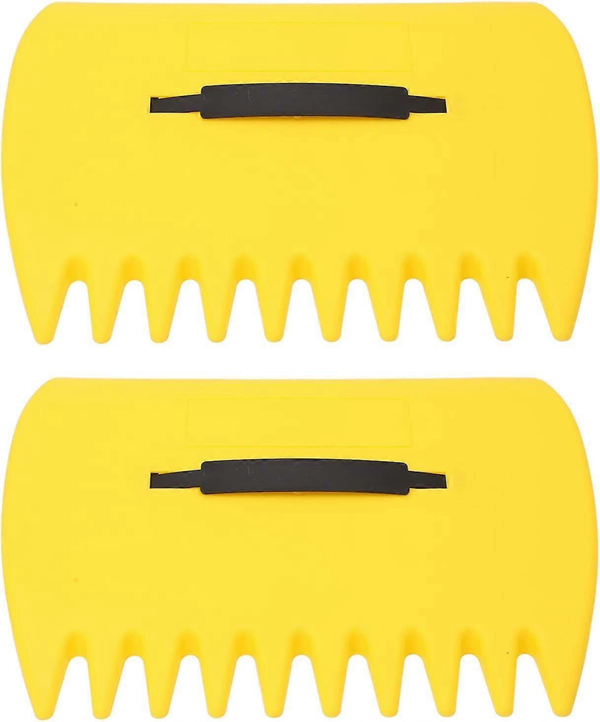 1 Pair Lawn Rake For Leaves Sturdy Yard Tool With Strong Grip For Outdoor Lawn And Garden Cleanup Comfortable Ground Leveling Rake With Ergonomic Hand