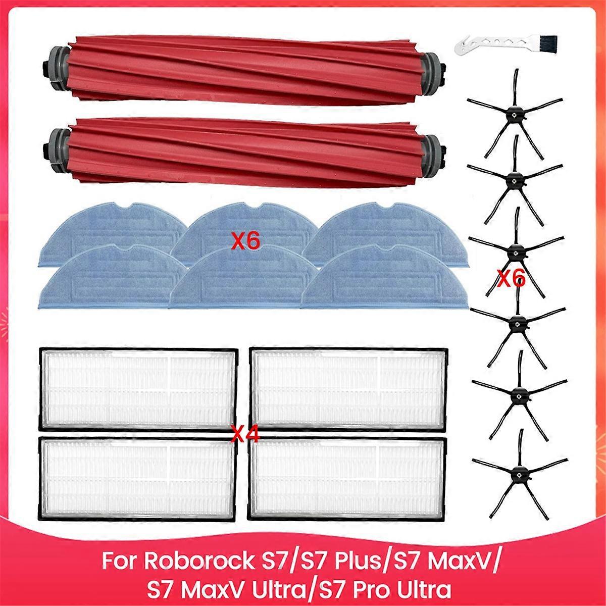 For S7 S7 Plus S7 MaxV S7 MaxV Ultra S7 Pro Ultra Vacuum Cleaner Main Side Brush Hepa Filter Mop Clo