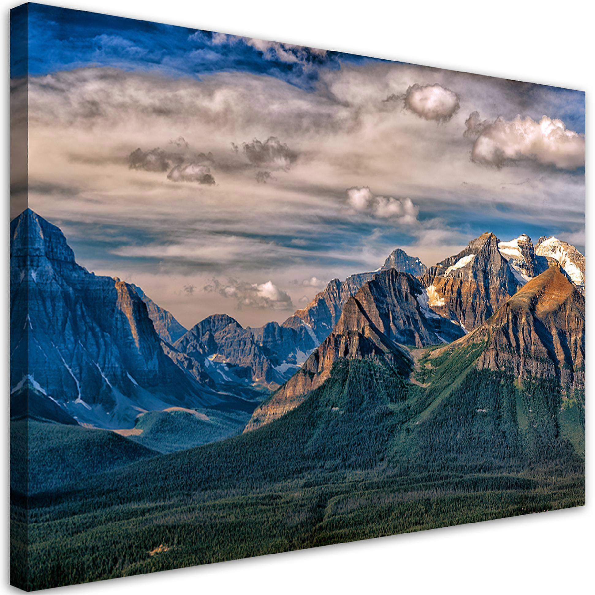 Leinwandbild, Bergnaturlandschaft - 60x40