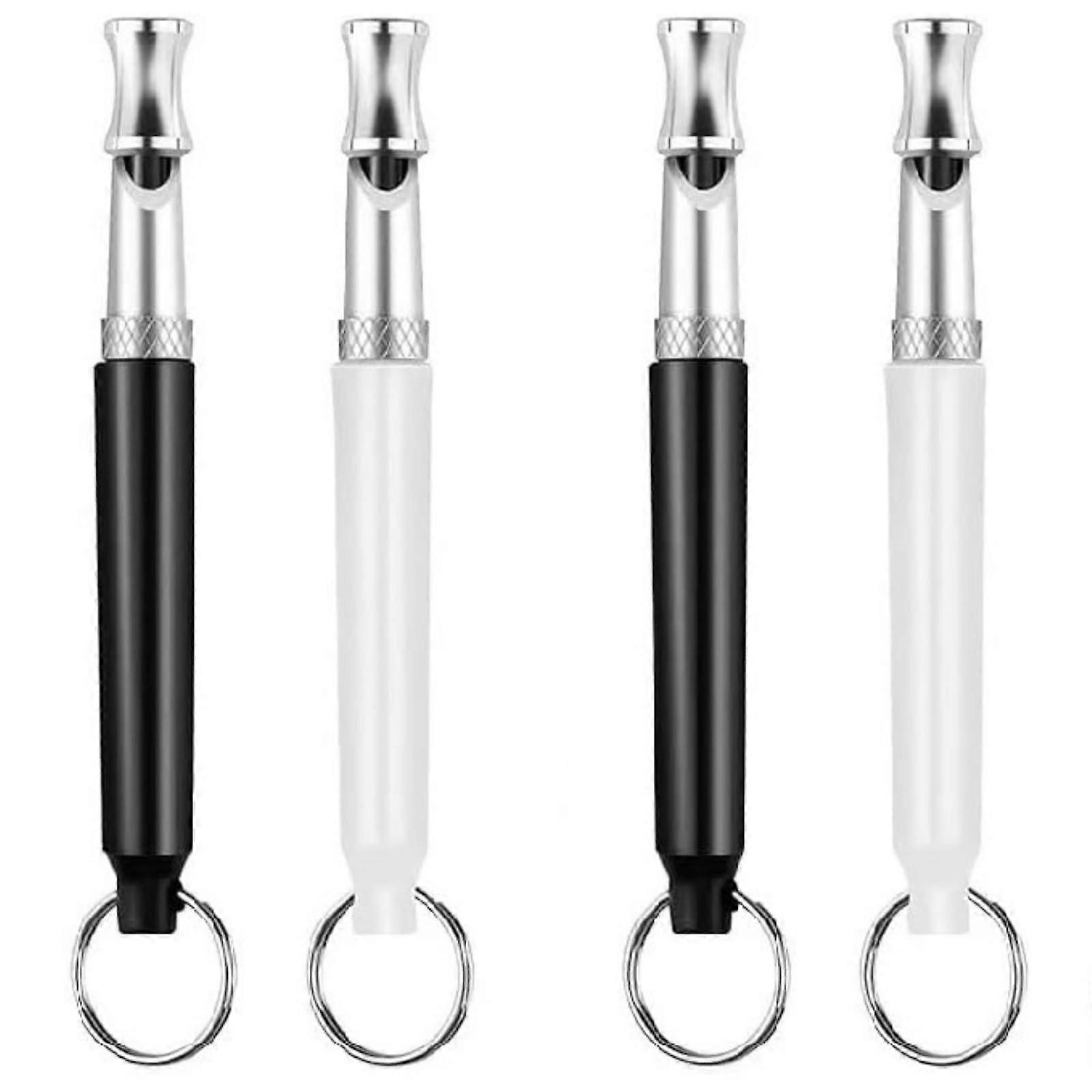 Dog Training Whistle Set 4 Pack Ultrasonic Silent Whistles with Lanyard for Anti-Barking and Recall Training