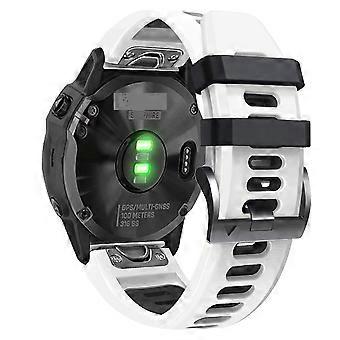 For Garmin EPIX Gen2 22mm Silicone Sports Two-Color Watch Band
