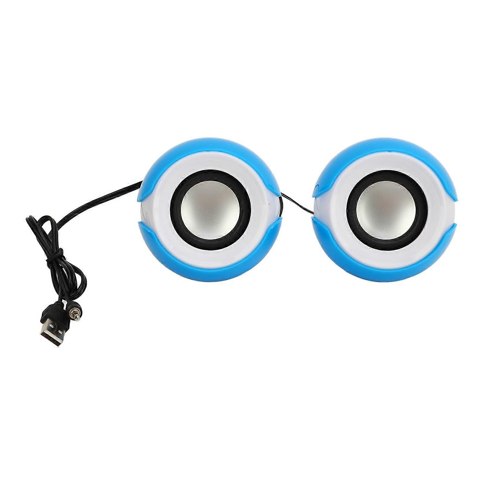 USB Mini Speaker Computer PC Stereo USB Powered Plastic Desktop External Speaker 5V 1A