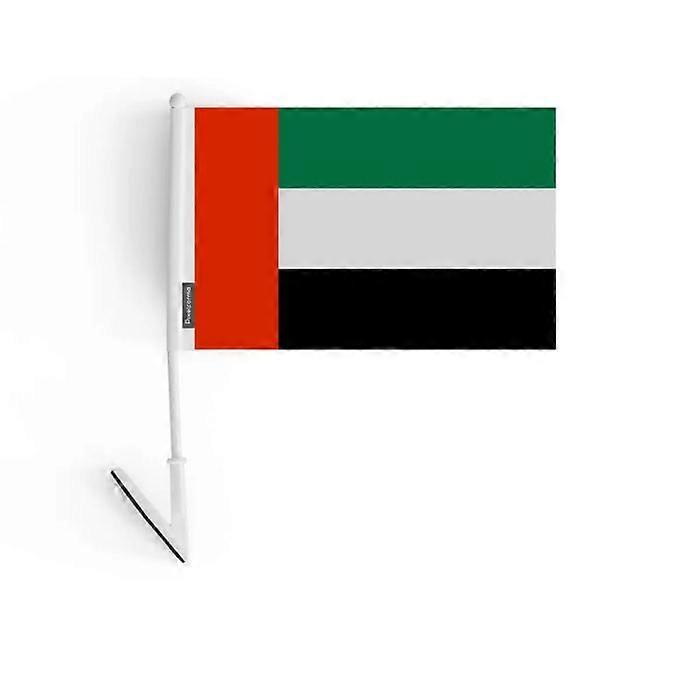 Adhesive Flag – United Arab Emirates – 14 x 21 cm – Soft Polyester – Easy to Stick – 5 pieces