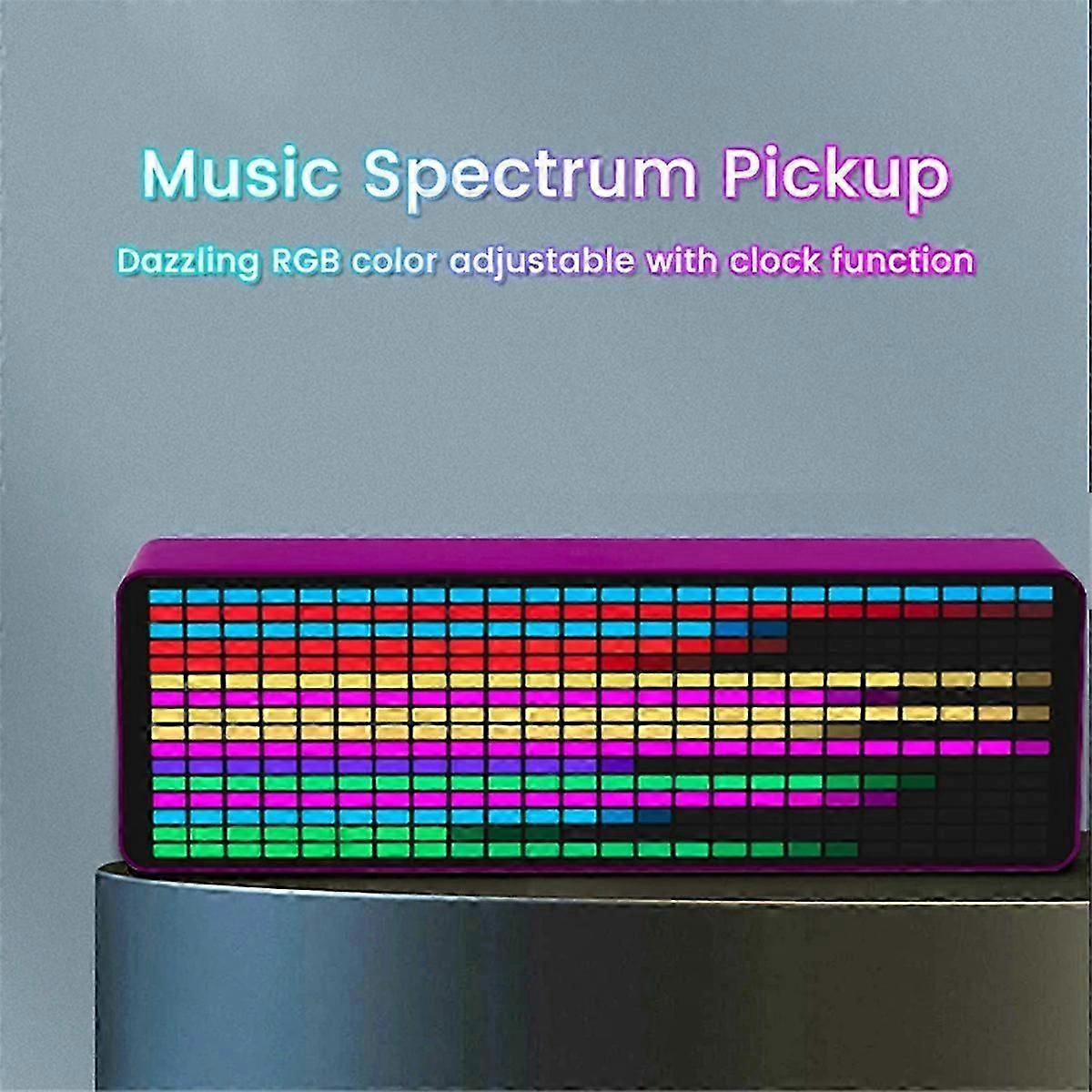 LED Music Spectrum Display RGB Light Voice Control Level Indicator