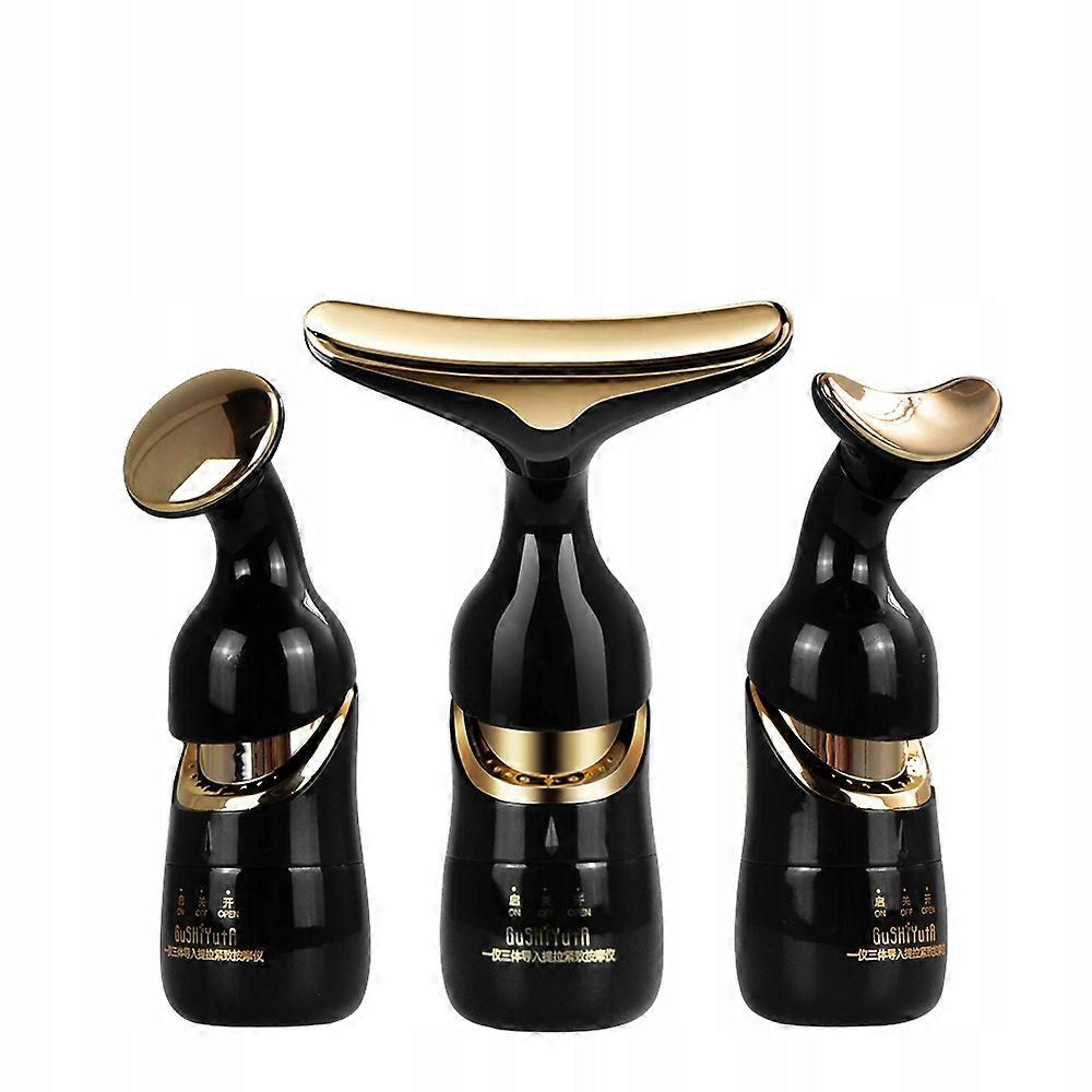 3in1 Lifting Massager For Face And Neck Vibration For Wrinkles 3 Pads