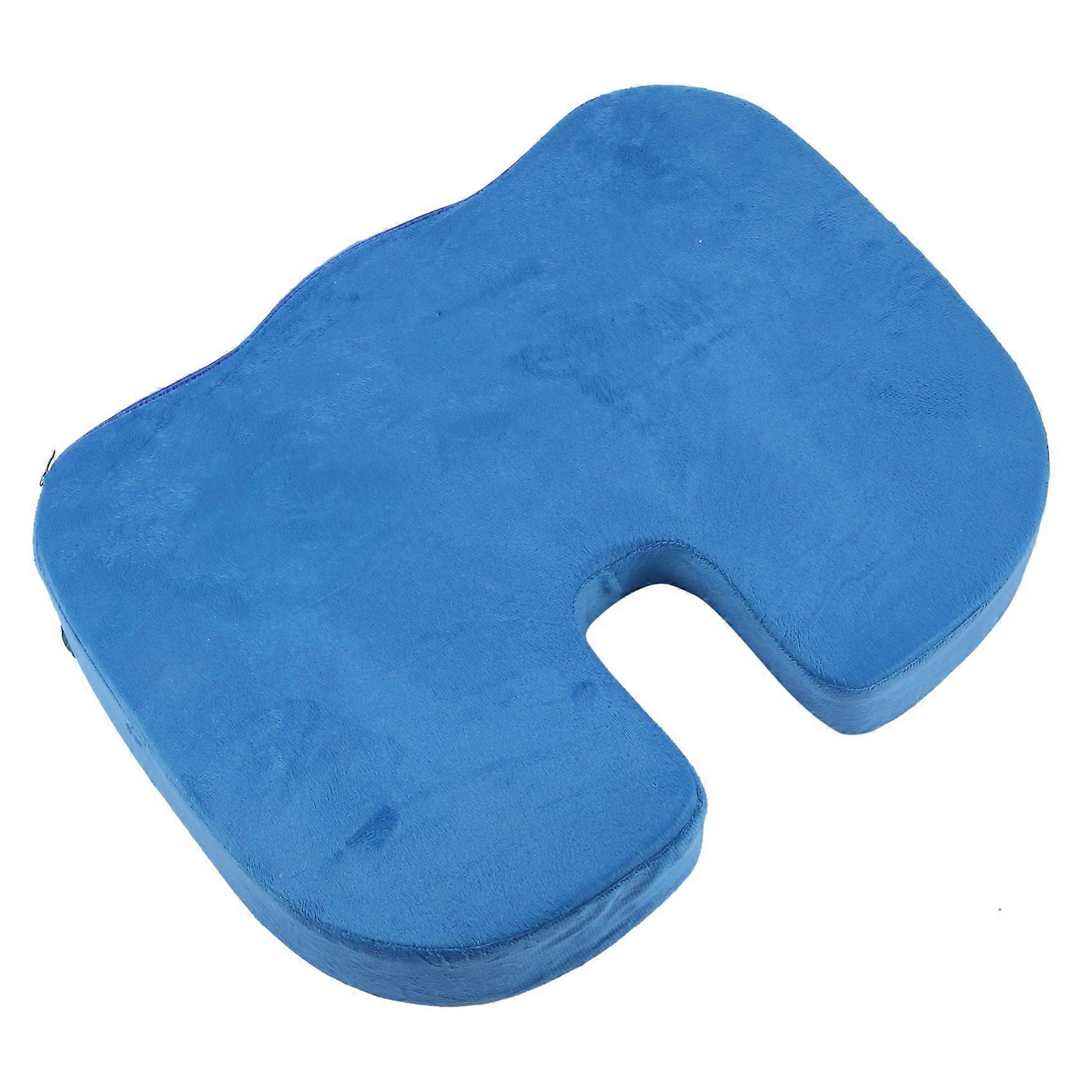 Memory Foam Cushion Chair Relief Office Seat U Pillow Blue