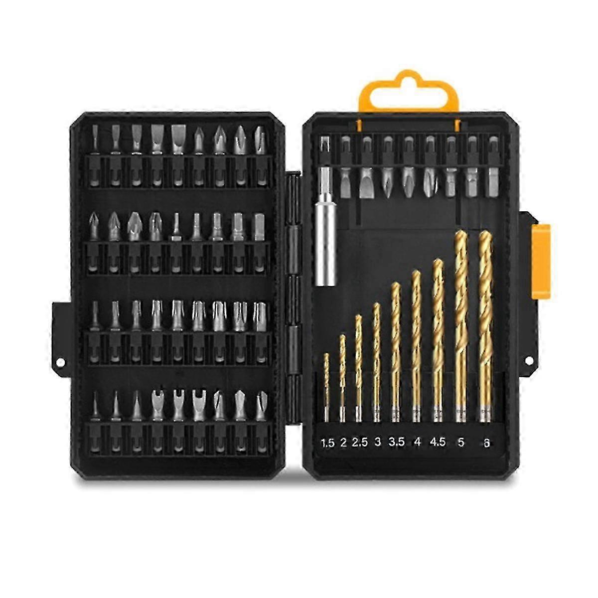 54Pc Multifunctional Screwdriver Tool Set for DIY & Professional Use with Storage Case