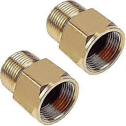 2PCS M22 Pressure Washer Adapter Internal Thread Hose Fitting Aptator Brass Hose Adapter -a