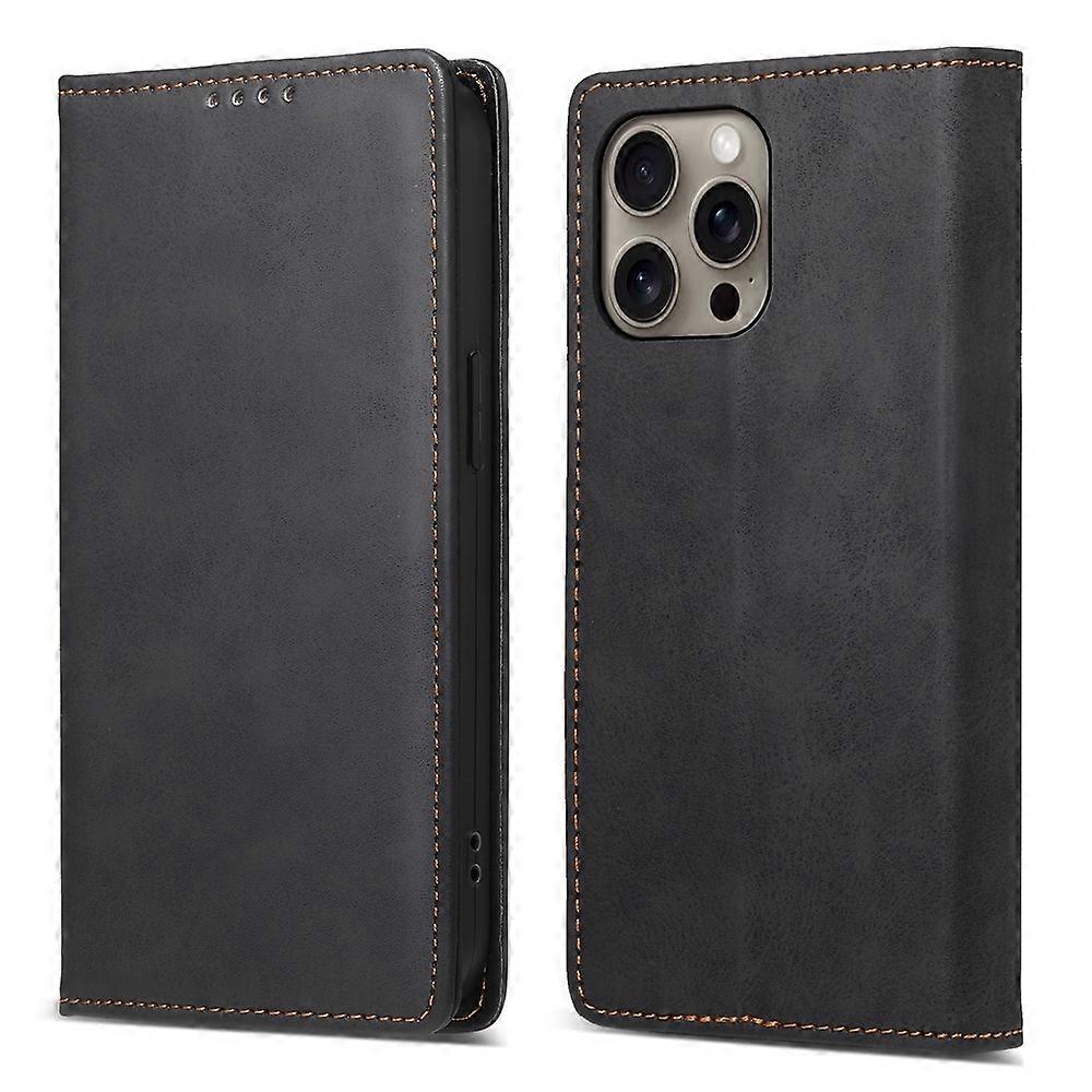 Business Solid Color Magnetic RFID Leather Phone Case