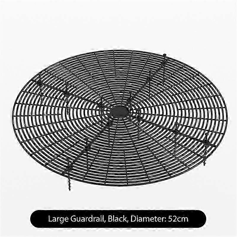 Cache-pot de fleur multi-usage carré/rond Soil Guard 52cm Noir