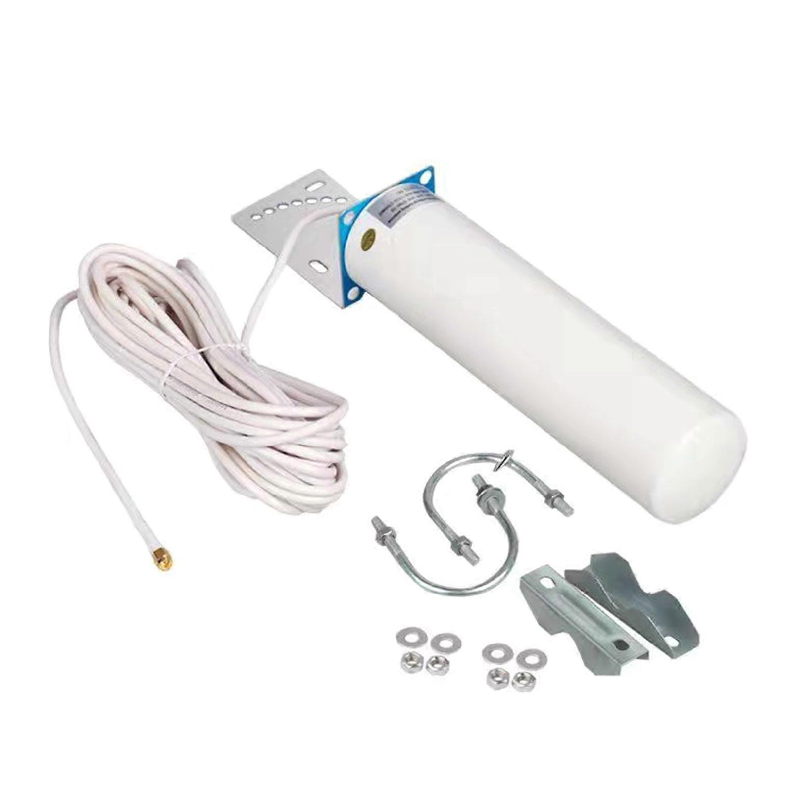 12dBi Dual SMA Male 698-2700 MHz 3G/4G LTE Omni-Directional Outdoor Antenna for Cellular 4G LTE Router Modem Gatesway