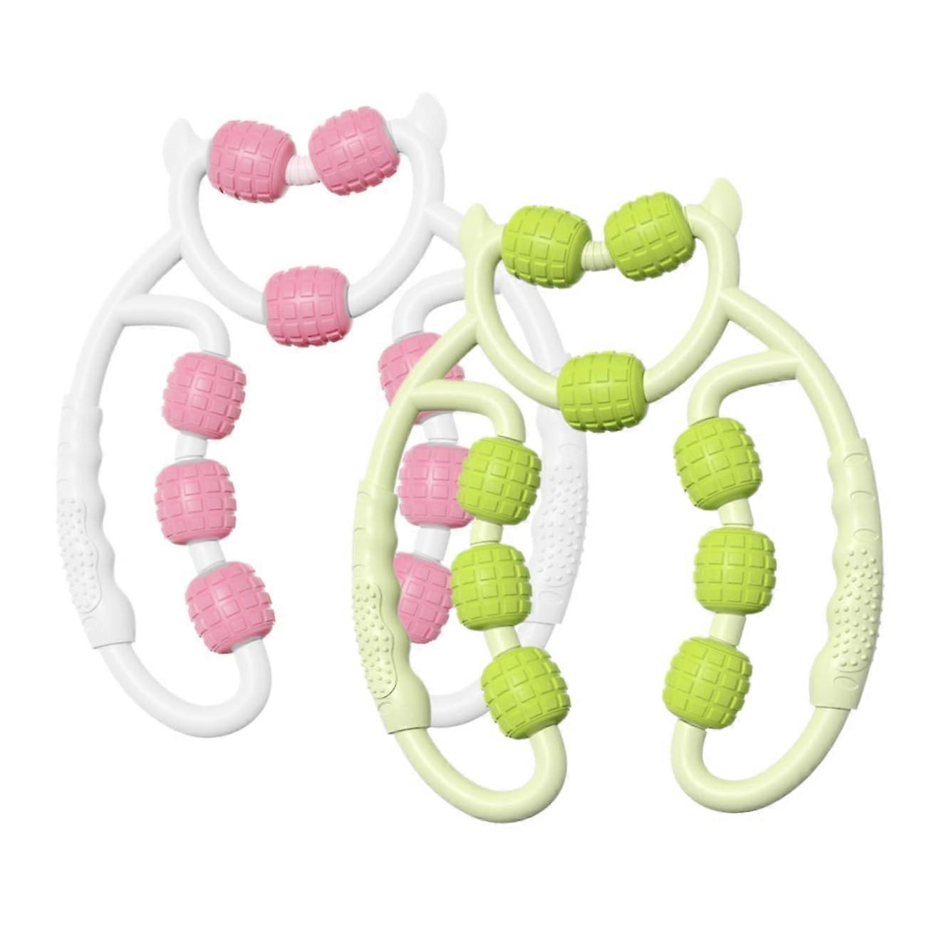 Slimming Massager Calf Roller - Double Calf Massaging Device, Handheld Muscle Massager for Legs and Thighs, Durable PP Material