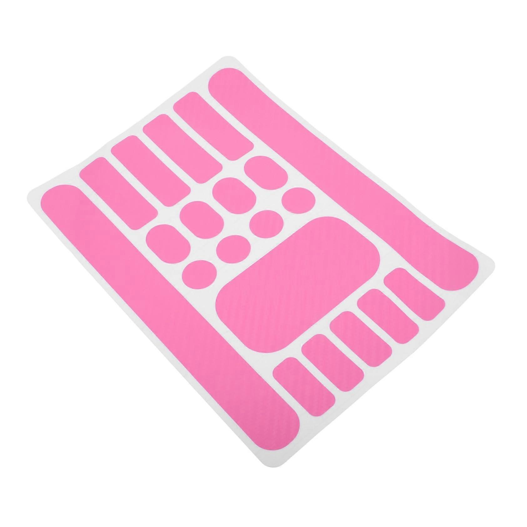 Chain Guard Protective Bicycle Frame Sticker - 1 Sheet Pink PVC Painting Film Insert for Cycle Compatibility