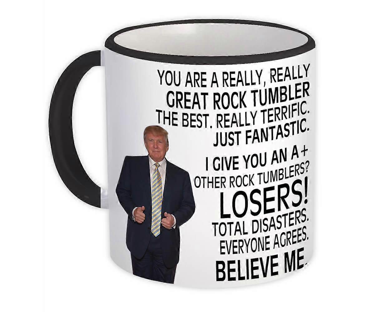 Rock Tumbler Gift Grappige Trump: Mok Beroepen
