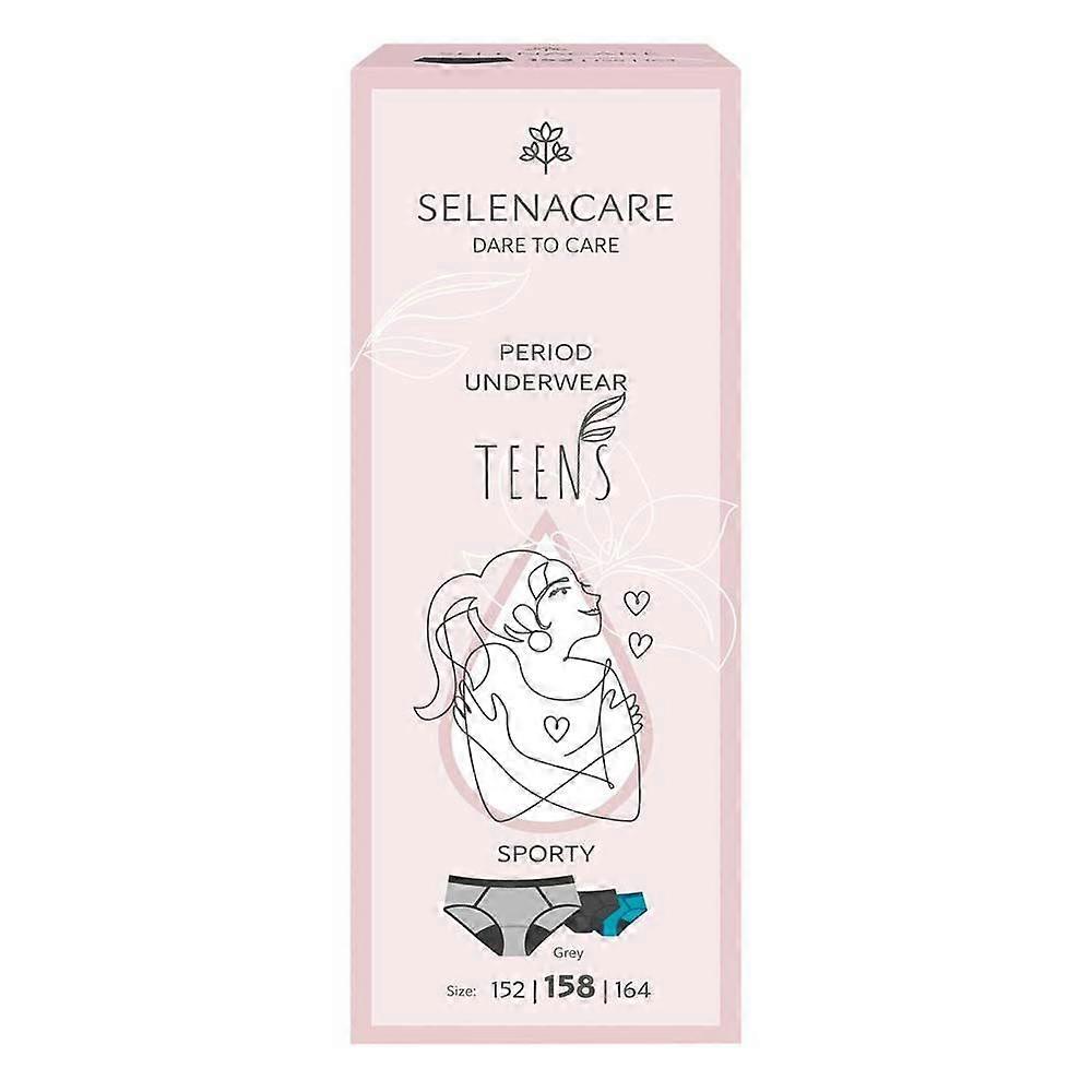 Selenacare TEENS period panties Sporty Grey Size 158