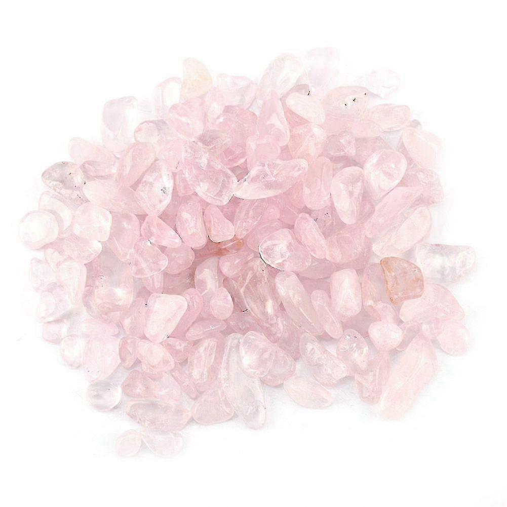 Crushed Natural Crystal Quartz Tumbled Stone Chips (Pink)
