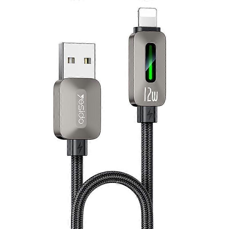 Yesido CA137L 12W USB to 8 Pin Streamer Light Data Cable, Length: 1.2m