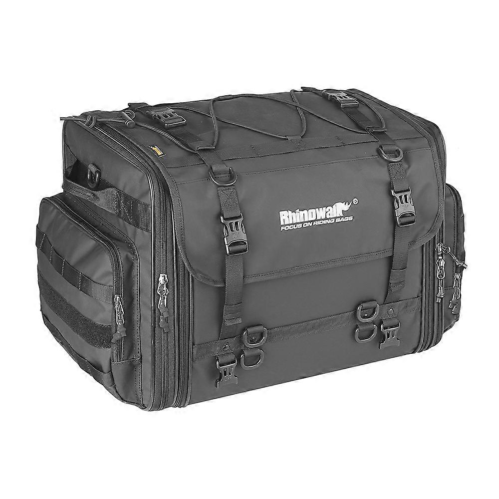 Expandable Motorcycle Rearseat Bag Large Capacity Universal Riding Storage Bag for Tools and Gear Durable Waterproof Design