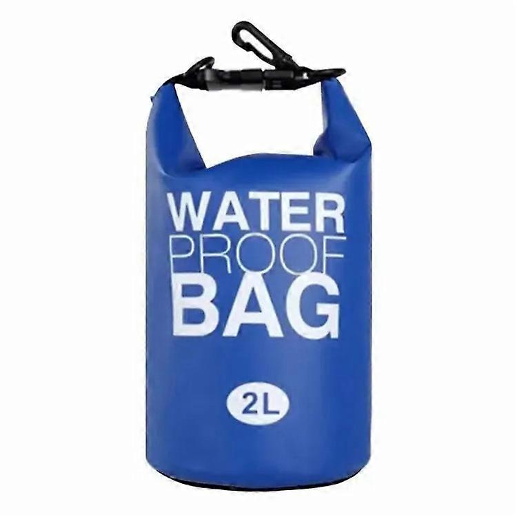 2L Single Shoulder Strap Outdoor Waterproof Dry Bag PVC Portable Storage Sack for Camping Beach Swimming Boating Kayaking