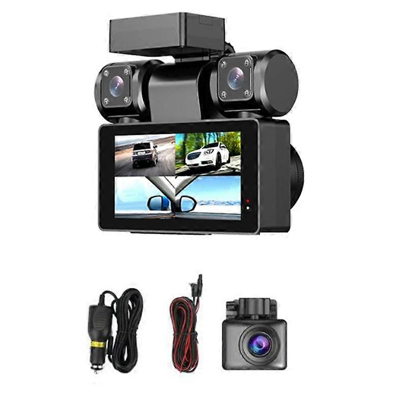 New 4 Way 4CH 360° Dash Cam FHD 4*1080P WiFi GPS Car DVR Auto Video Recorder with Night Vision