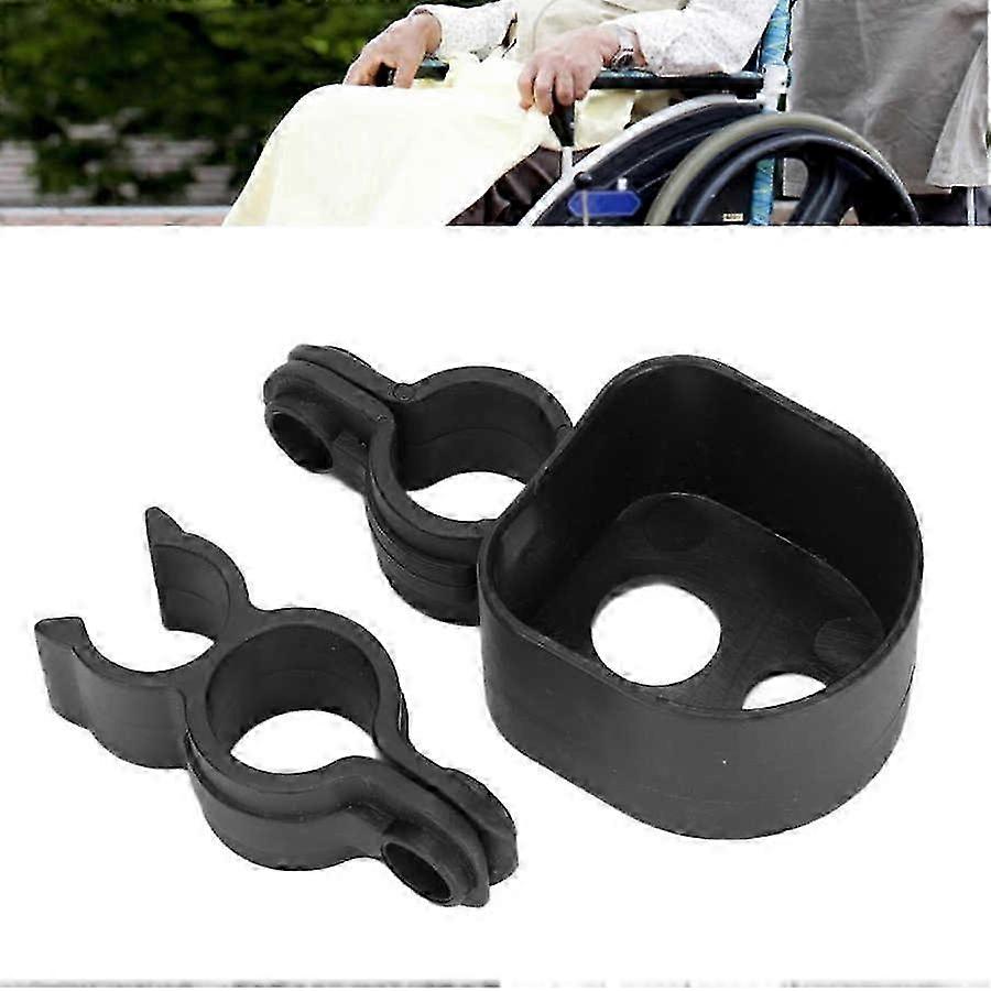 2Pcs Adjustable Wheelchair Crutch Holder for Scooter & Walker Accessory