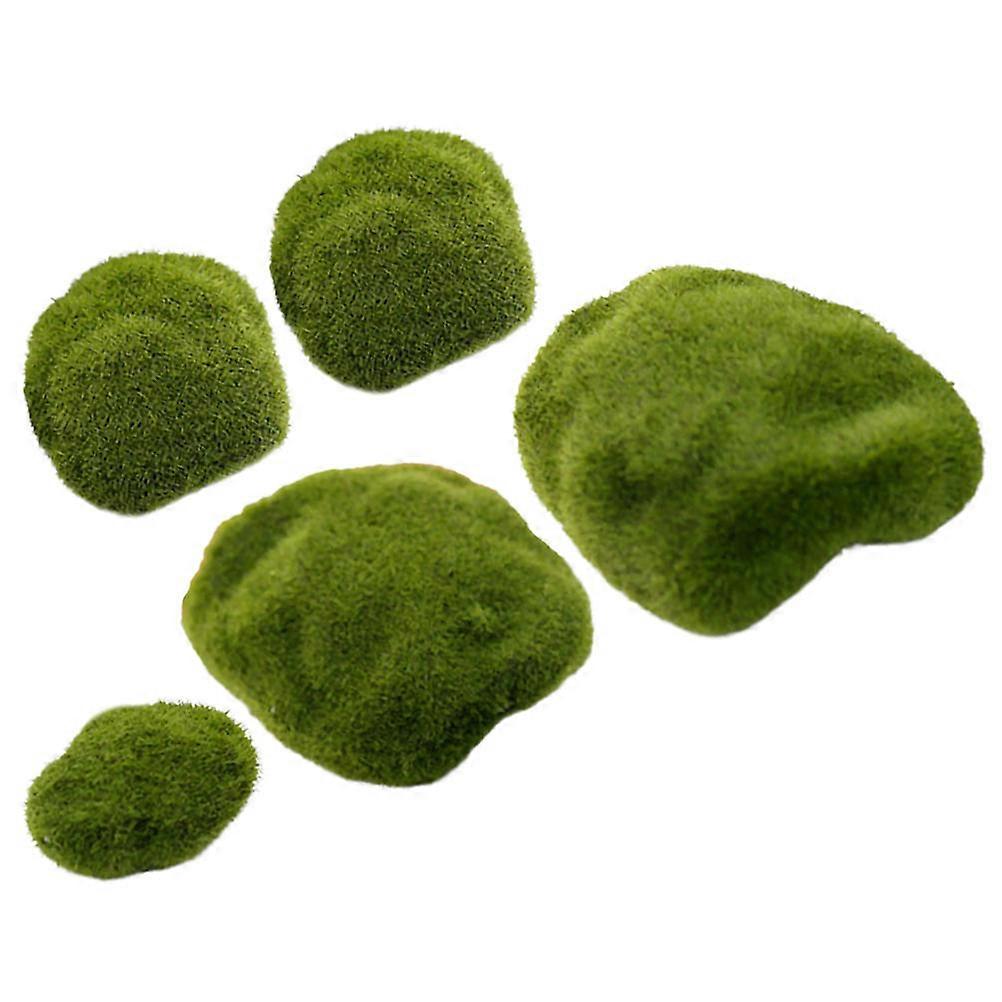 Long-term Use Artificial Moss Rocks, Elegant Garden for Various Decor Styles