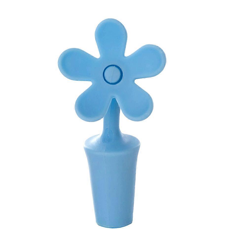 Flower Shape Silicone Air-Tight Seal Preservation Tool Random Color 5Set
