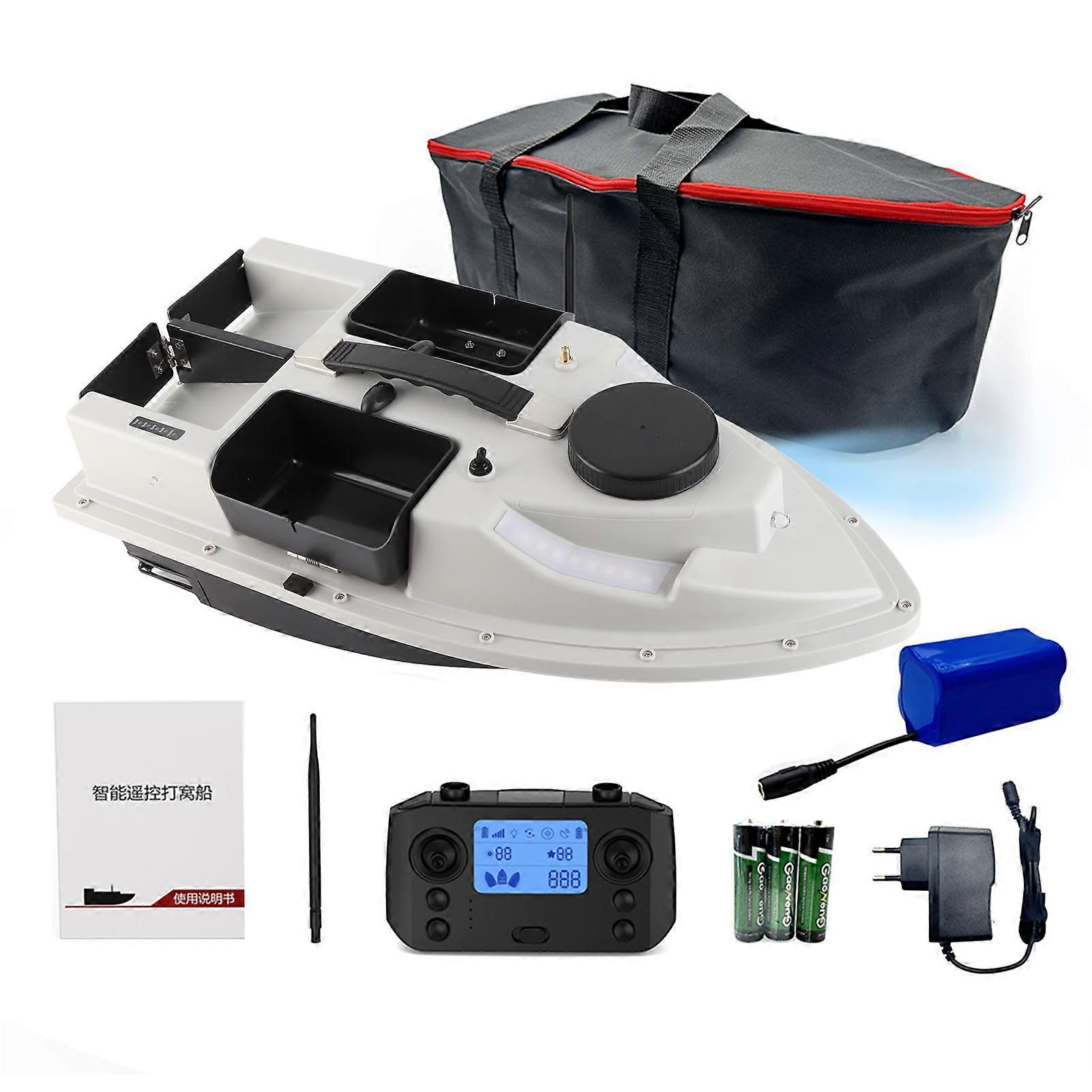 Bateau de pêche télécommandé GPS RC 500 m, charge de 2 kg, sans fil, avec chargeur