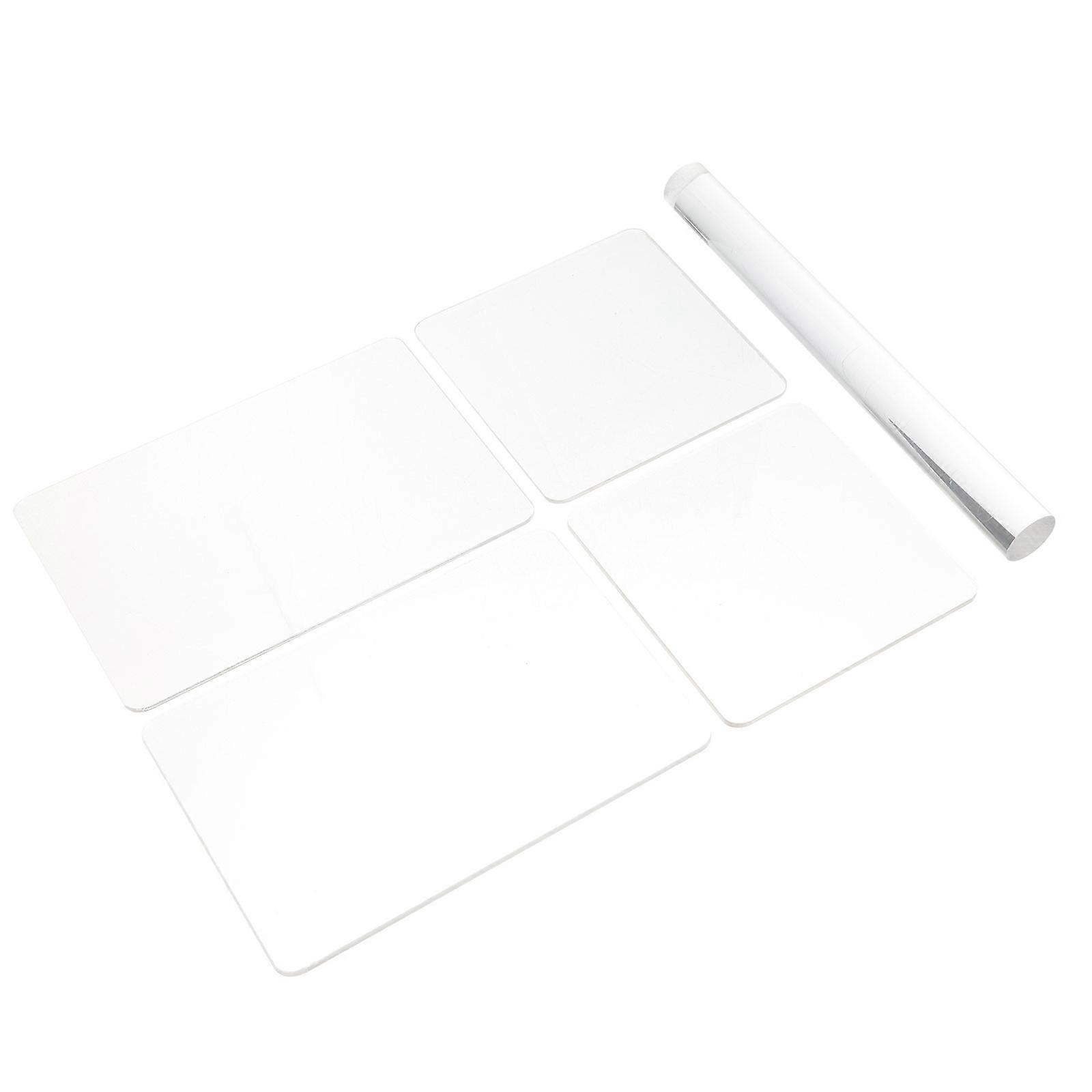 Diy Clay Tools Transparent Pressing Plates Rolling Rod For Pottery Craft Clay Art Projects Birthday Crafts