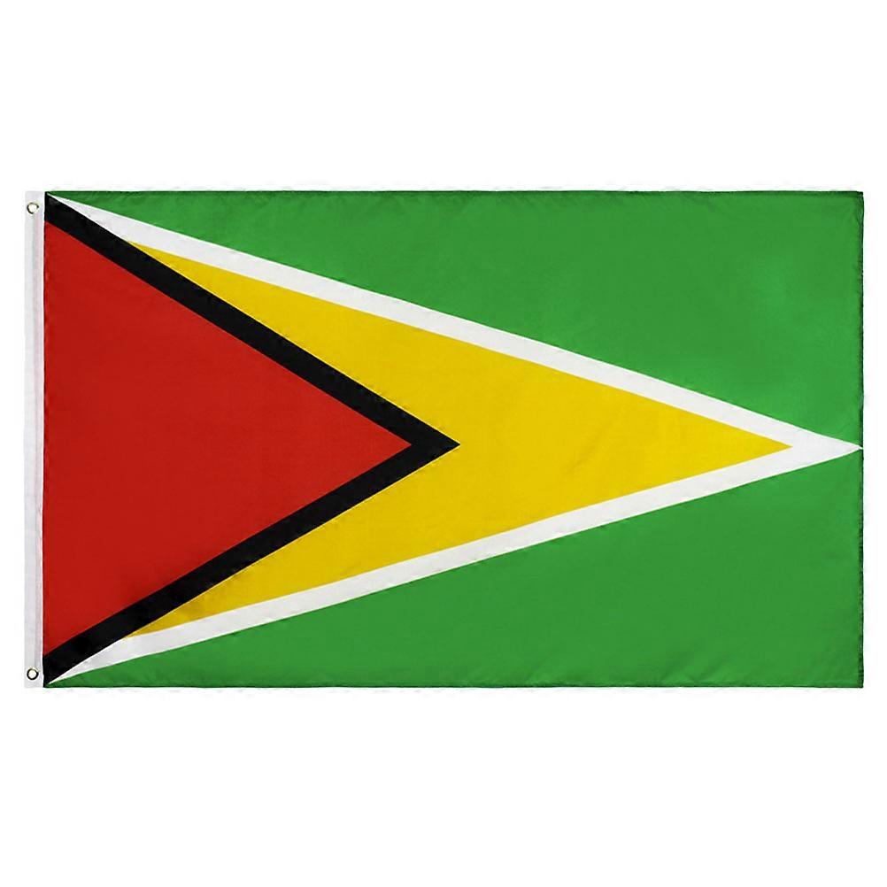 Guyana National Flag Adornment Replaceable Large Country Flag Banner Portable Photo Backdrop 1Pcs