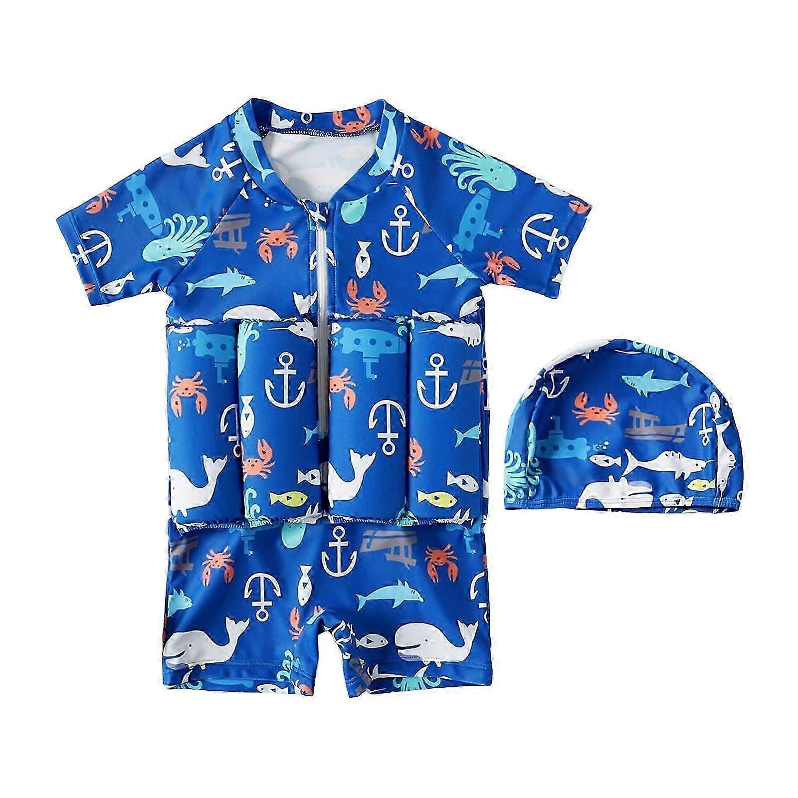 Barn Flytkraft Baddräkt Simväst Flöte Kläder Kostym Småbarn Bad