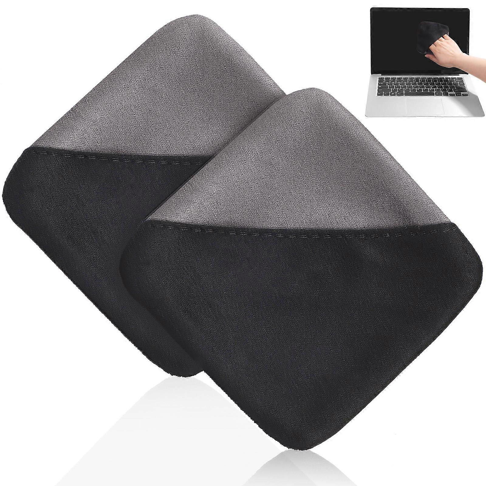 Mikrofaser-Reinigungstücher für Bildschirme, Objektive, Fernseher, Laptops und Touch-Geräte – langlebige, abwaschbare, nicht scheuernde Pads (2 Stück)