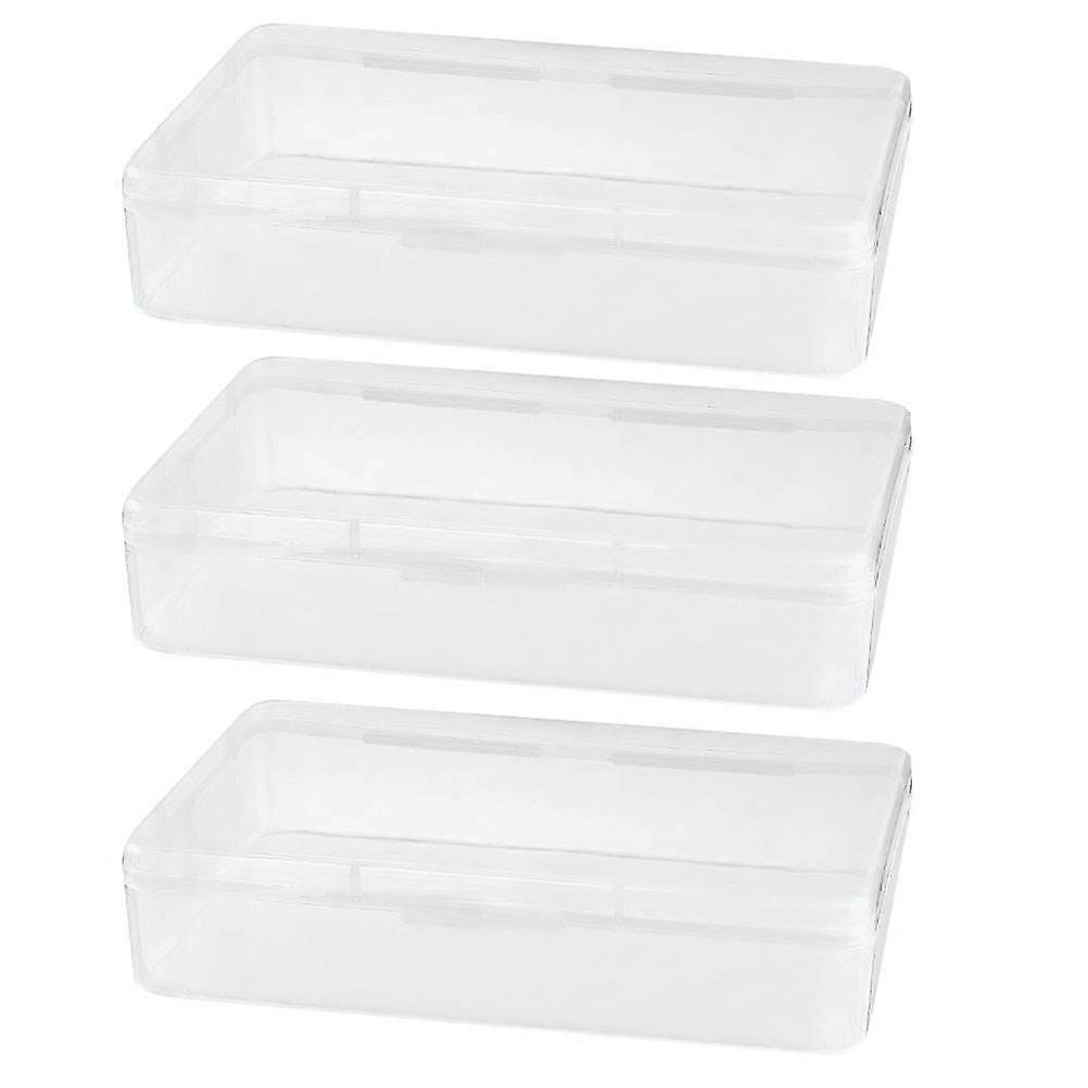 Mask Carry Case Dustproof Storage Box Small Plastic for Home 4.3X3.5X1.1in 3Pack